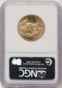 2007 $25 Half-Ounce Gold Eagle First Strike ER Blue NGC MS70 (507166117)