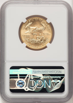 2021 $25 Half-Ounce Gold Eagle Type One First Strike Don Everhart NGC MS70