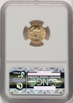 2009 $5 Tenth-Ounce Gold Eagle First Strike ER Blue NGC MS70