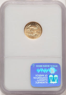1998 $5 Tenth-Ounce Gold Eagle Brown Label NGC MS70 (507166114)