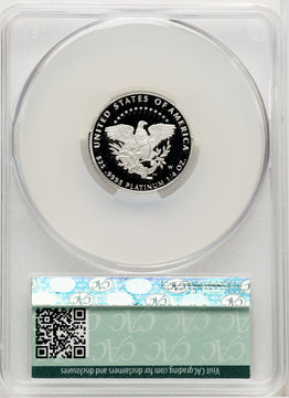2005-W $25 Quarter-Ounce Platinum Eagle Statue of Liberty Blue Gradient CACG PR70