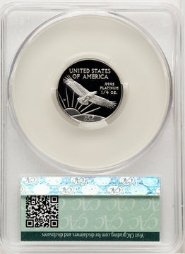 1997-W $25 Quarter-Ounce Platinum Eagle Statue of Liberty Michael Reagan Reagan Legacy Series CACG PR70
