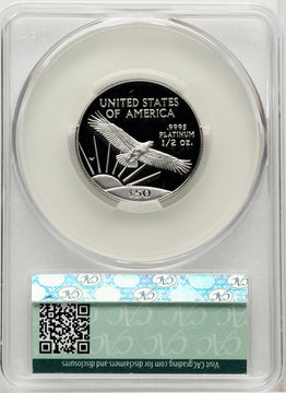 1997-W $50 Half-Ounce Platinum Eagle CACG PR70