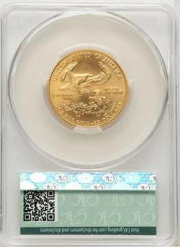 2008-W $25 Half-Ounce Gold Eagle Burnished CACG SP70