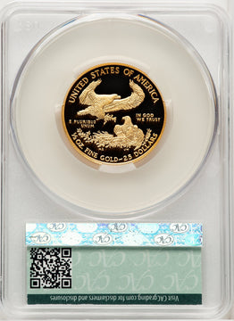 2011-W $25 Half-Ounce Gold Eagle CACG PR70