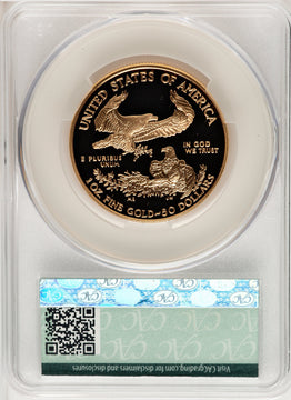 2002-W $50 One-Ounce Gold Eagle CACG PR70