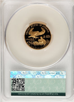 1994-W $10 Quarter-Ounce Gold Eagle Brown Label CACG PR70