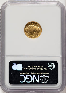 2008-W $5 Burnished Tenth-Ounce Gold Buffalo First Strike NGC MS70