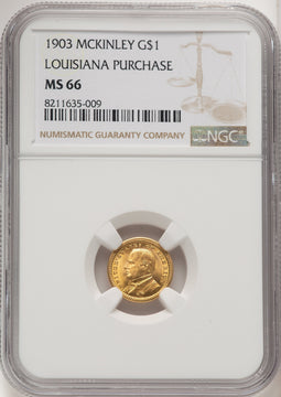 1903 G$1 MCKIN Commemorative Gold NGC MS66