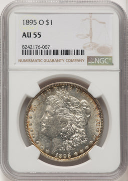 1895-O Morgan Dollar NGC AU55