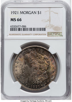 1921 Morgan Morgan Dollar NGC MS66 (775747019)