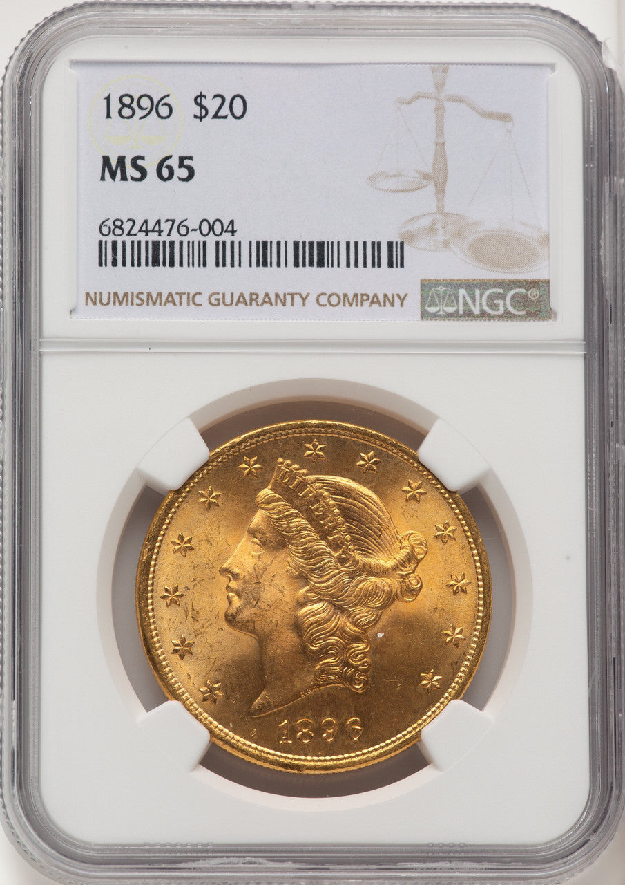 1896 $20 Liberty Double Eagle NGC MS65 | LCR Coin