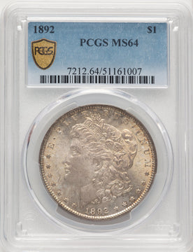 1892 Morgan Dollar PCGS MS64 (520369036)