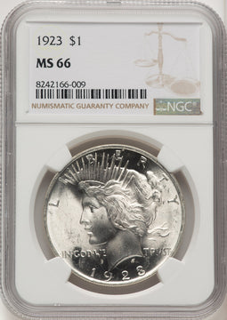1923 Peace Dollar NGC MS66
