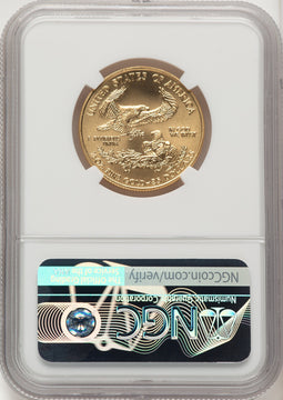2006 $25 Half-Ounce Gold Eagle Brown Label NGC MS70