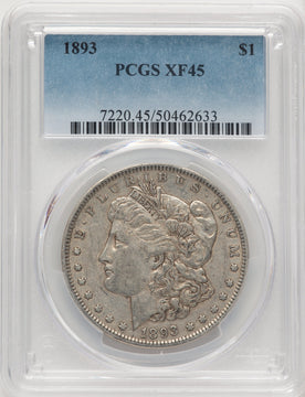1893 Morgan Dollar PCGS XF45