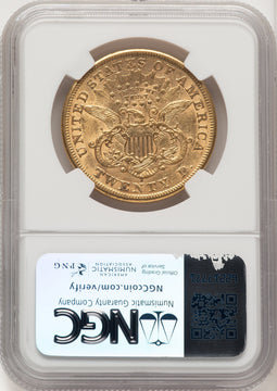 1869-S $20 Liberty Double Eagle NGC AU53