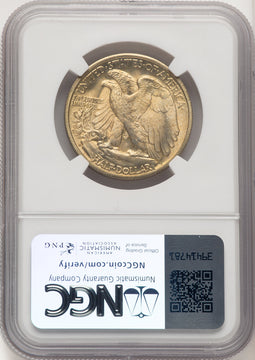 1940-S 50C Walking Liberty Half Dollar NGC MS66
