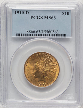 1910-D $10 Indian Eagle PCGS MS63 (507166069)