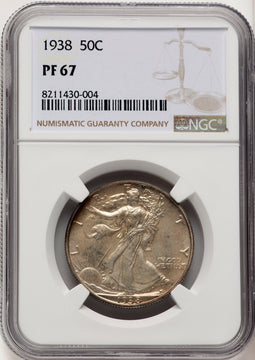 1938 50C Proof Walking Liberty Half Dollar NGC PR67 (774715007)