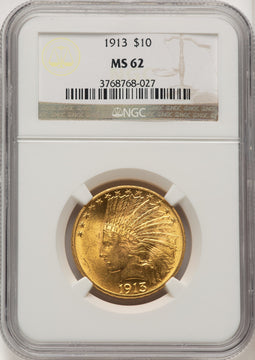 1913 $10 Indian Eagle NGC MS62 (775176027)