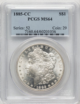 1885-CC Morgan Dollar PCGS MS64 (774720019)