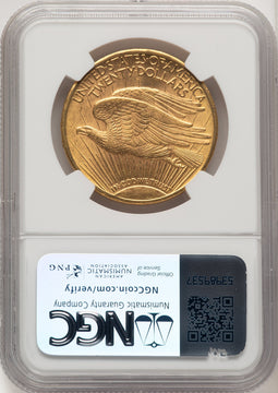 1912 $20 Saint-Gaudens Double Eagle NGC MS62 (572320069)