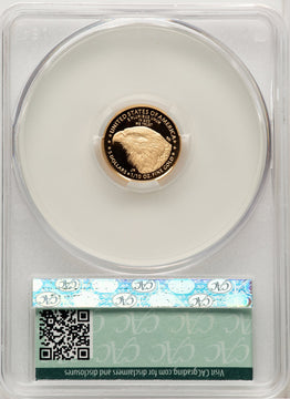 2021-W $5 Tenth Ounce Gold Eagle Type Two First Delivery CACG PR70