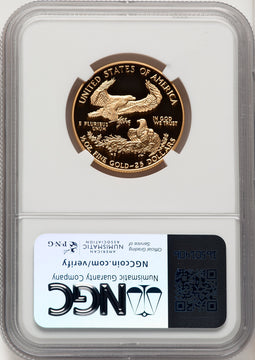 1998-W $25 Half-Ounce Gold Eagle Brown Label NGC PF70 (774348015)