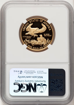 2010-W $25 Half-Ounce Gold Eagle Brown Label NGC PF70