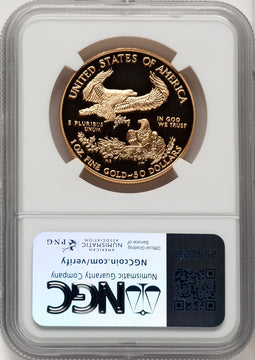 2005-W $50 One-Ounce Gold Eagle Brown Label NGC PF70 (774207005)
