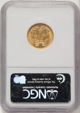 1854 $3 Three Dollar Gold Pieces NGC AU58 (774768003)