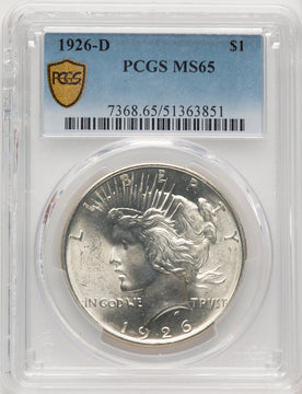 1926-D Peace Dollar PCGS MS65 (772301010)