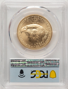 2021 One-Ounce Gold Eagle Type Two First Day of Issue FDI Flag PCGS MS70