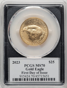 2023 Gold Eagle 1/2 oz FDI Paul Balan PCGS MS70