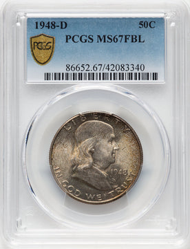 1948-D 50C FL Franklin Half Dollar PCGS MS67