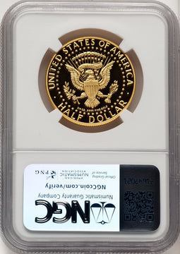 2014-W Gold High Relief Kennedy Half Dollar 50th Anniversary NGC PR70