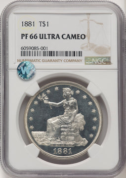 1881 T$1 Proof Trade Dollar NGC PR66