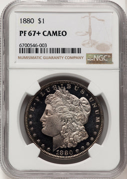 1880 CA Proof Morgan Dollar NGC PR67+