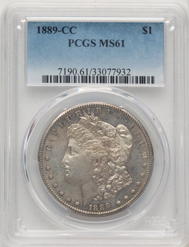 1889-CC Blue Gradient Morgan Dollar PCGS MS61
