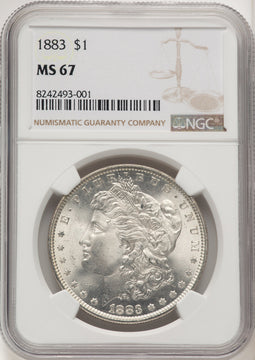 1883 Morgan Dollar NGC MS67 (774952007)