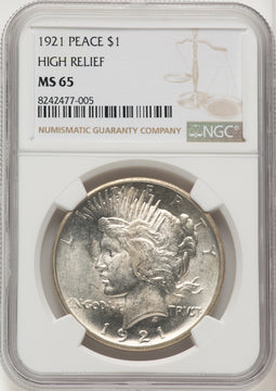 1921 Peace Dollar NGC MS65 (774721010)