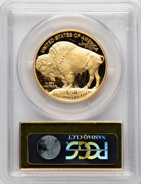 2014-W $50 One-Ounce Gold Buffalo First Strike FS Gold Foil PCGS PR70 (775773001)