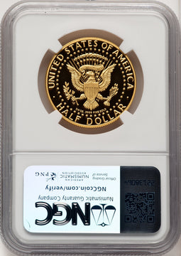 2014-W 50C Kennedy Gold 50th Anniversary Kenneth Bressett Red Book Proof Kennedy Half Dollar NGC PR70 (773826015)