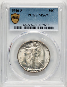 1946-S 50C Walking Liberty Half Dollar PCGS MS67 (775690014)