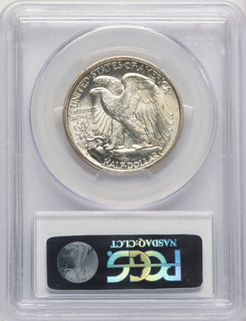1917-S 50C REVERSE Walking Liberty Half Dollar PCGS MS65
