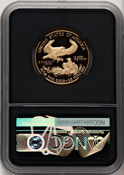 2021-W $25 1/2 Gold Eagle T-1 FDI NGC PF70 John Mercanti