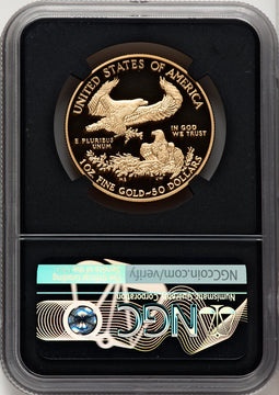 2021-W $50 Gold Eagle T-1 FDI NGC PF70 Elizabeth Jones