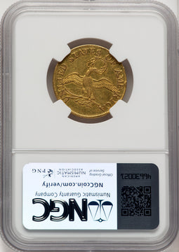 1795 $5 Small Eagle Early Half Eagle NGC AU53