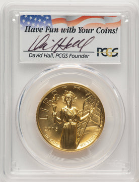 2015-W $100 American Liberty High Relief PCGS MS70 David Hall